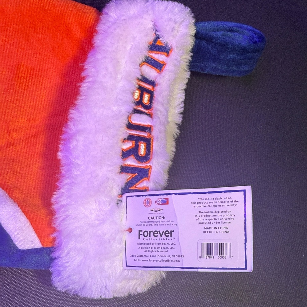 Forever Collectibles Orange and Blue Stitched Logo Auburn Tigers Stocking NWT - Picture 5 of 5